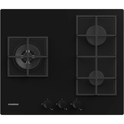 TABLE DE CUISSON GAZ SUR VERRE LARGEUR 60CM