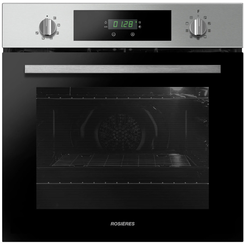 FOUR MULTIFONCTIONS PYROLYSE 70L CLASSE A INOX/NOIR