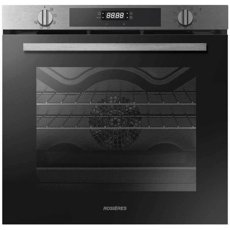 FOUR MULTIFONCTIONS PYROLYSE 75L CLASSE A INOX/NOIR