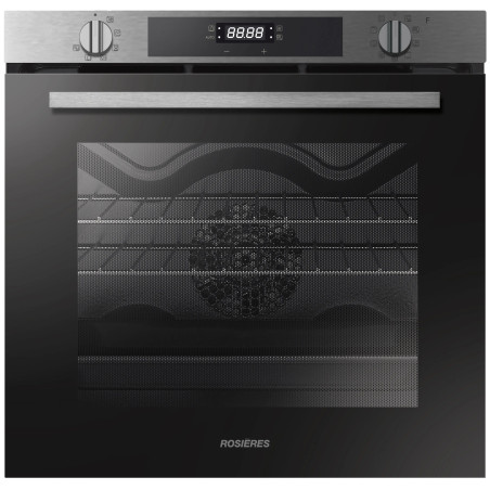 FOUR MULTIFONCTIONS PYROLYSE 75L CLASSE A INOX/NOIR