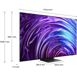 TÉLÉVISEUR OLED 100HZ 195CM UHD HDR+ 4XHDMI SMART TV TIZEN WIFI BLUETOOTH TUNER SAT ONE CONNECT