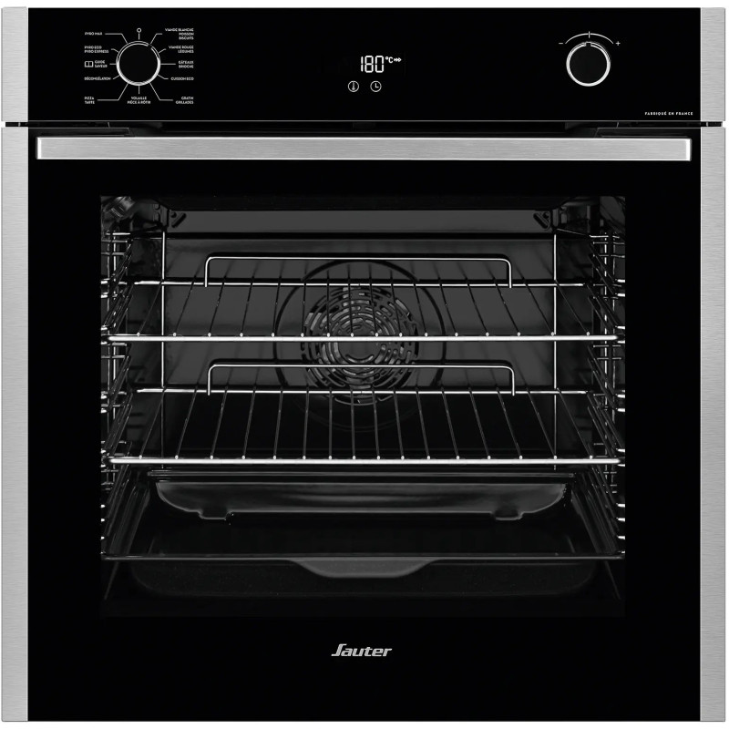 FOUR MULTIFONCTIONS PYROLYSE 73L CLASSE A+ INOX/NOIR