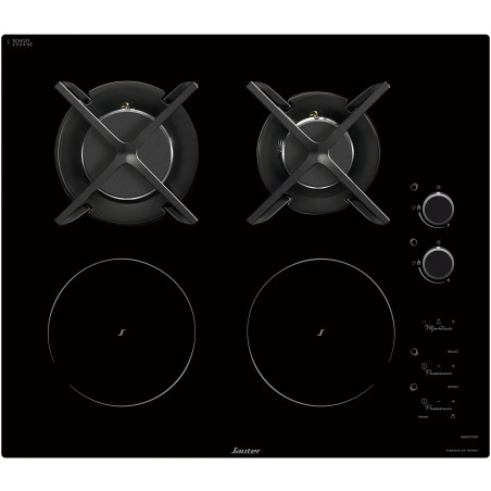 TABLE DE CUISSON MIXTE INDUCTION GAZ SAUTER SPI96002BM