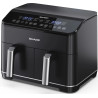 FRITEUSE AIR FRYER 8L DOUBLE TIROIR CONTRÔLE NUMÉRIQUE 1800W 10 FONCTIONS DE CUISSON