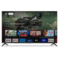 TÉLÉVISEUR LED 109CM UHD HDR GOOGLE TV 2x8W WIFI BLUETOOTH 4xHDMI 2.1 TUNER SATELLITE
