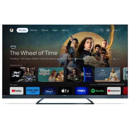 TÉLÉVISEUR QLED 165CM UHD HDR 144HZ GOOGLE TV HDMI 2.1 HAUT-PARLEURS HARMAN-KARDON DOLBY ATMOS/DTS-X