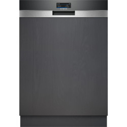 LAVE-VAISSELLE INTÉGRABLE 14 COUVERTS 40DB CLASSE B TIROIR ZEOLITH BANDEAU INOX/VERRE NOIR