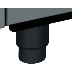 KIT 4 PIEDS NOIR MAT POUR CENTRES DE CUISSON SINFONIA C9I, C9G, C92I, C92G DE 90 À 95CM
