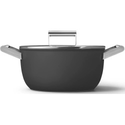 FAITOUT CKFC2411BLM NOIR MAT 24CM COUVERCLE EN VERRE