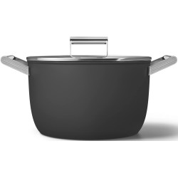 FAITOUT CKFC2611BLM NOIR MAT 26CM COUVERCLE EN VERRE