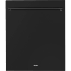 PORTE NOIR MAT POUR LAVE-VAISSELLE TOUT INTÉGRABLE 60CM HAUTEUR 82CM POIGNÉE CLASSICA NOIR MAT