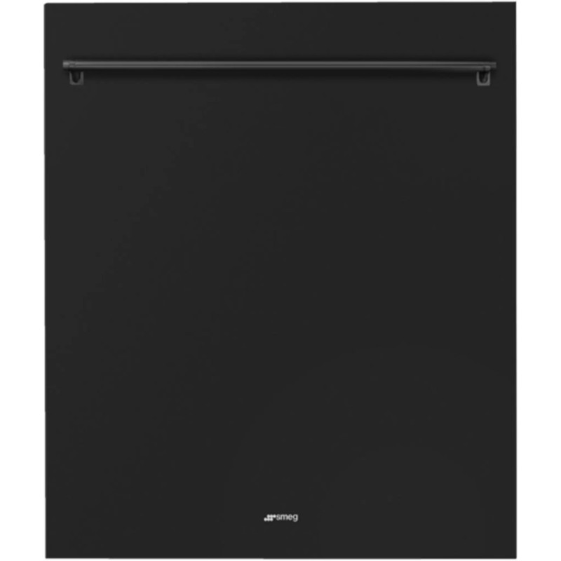 PORTE NOIR MAT POUR LAVE-VAISSELLE TOUT INTÉGRABLE 60CM HAUTEUR 82CM POIGNÉE CLASSICA NOIR MAT