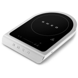 RÉCHAUD INDUCTION ZONE DE CUISSON 12-24CM ÉCRAN TACTILE AVEC COMMANDE SLIDER BLANC MAT
