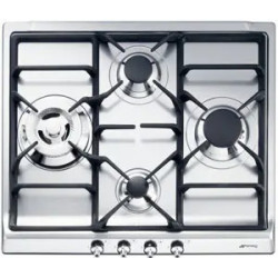 TABLE GAZ SMEG SER60SGH3 CLASSICA INOX