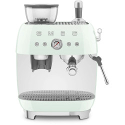 MACHINE À CAFÉ ANNÉES 50 AVEC BROYEUR 20 BARS RÉSERVOIR 250G VERT D’EAU