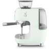 MACHINE À CAFÉ ANNÉES 50 AVEC BROYEUR 20 BARS RÉSERVOIR 250G VERT D’EAU