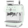 MACHINE À CAFÉ ANNÉES 50 AVEC BROYEUR 20 BARS RÉSERVOIR 250G VERT D’EAU