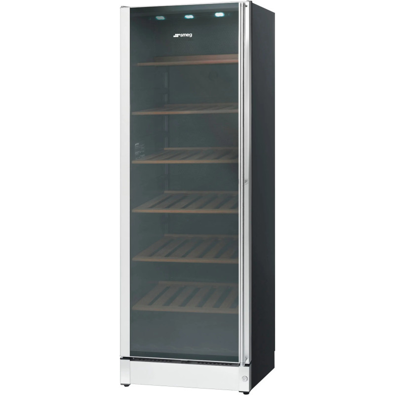 CAVE À VIN 198 BOUTEILLES 368L 2 ZONES PORTE VITRÉE CLASSE G INOX