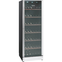 CAVE À VIN 198 BOUTEILLES 368L 2 ZONES PORTE VITRÉE CLASSE G INOX