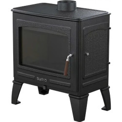 POÊLE À BOIS VERCORS-E 9KW FONTE NOIR