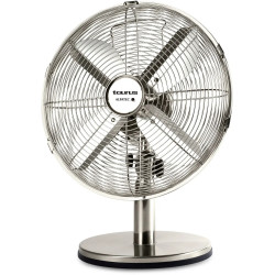 VENTILATEUR DE TABLE 30CM 45W MÉTAL BROSSÉ