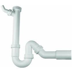Siphon tubulaire pour broyeur de déchets