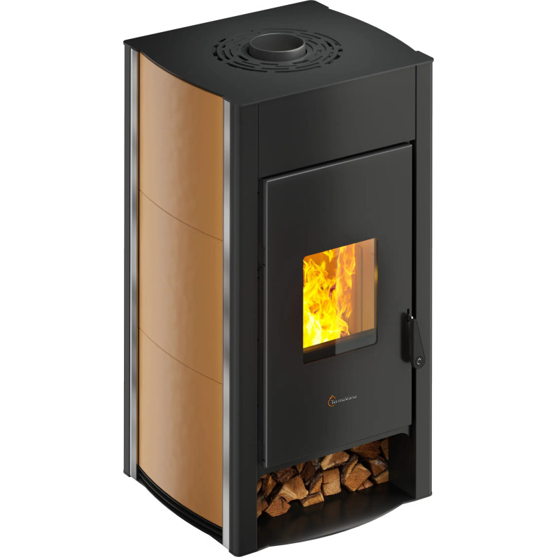 POELE BOIS TERMOVANA SL230000300C3 AURORA 12 MAJOLIQUE CUIR ETANCHE