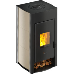 POELE BOIS TERMOVANA SL230000300C1 AURORA 12 MAJOLIQUE IVOIRE ETANCHE