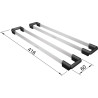 LOT DE 2 RAILS SUPERIEURS