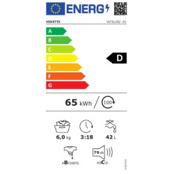 LAVE-LINGE TOP 6KG 1200T CLASSE D