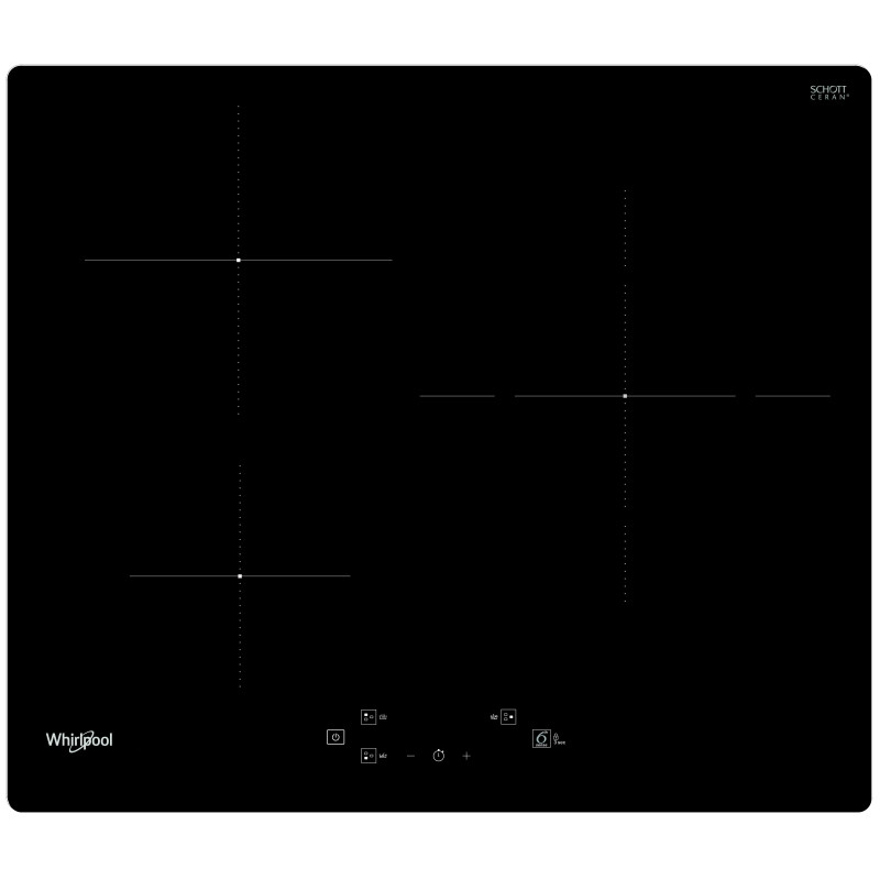 TABLE DE CUISSON INDUCTION 3 ZONES 7200W LARGEUR 60CM NOIR