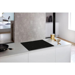 TABLE DE CUISSON INDUCTION 4 ZONES 7200W LARGEUR 59CM NOIR
