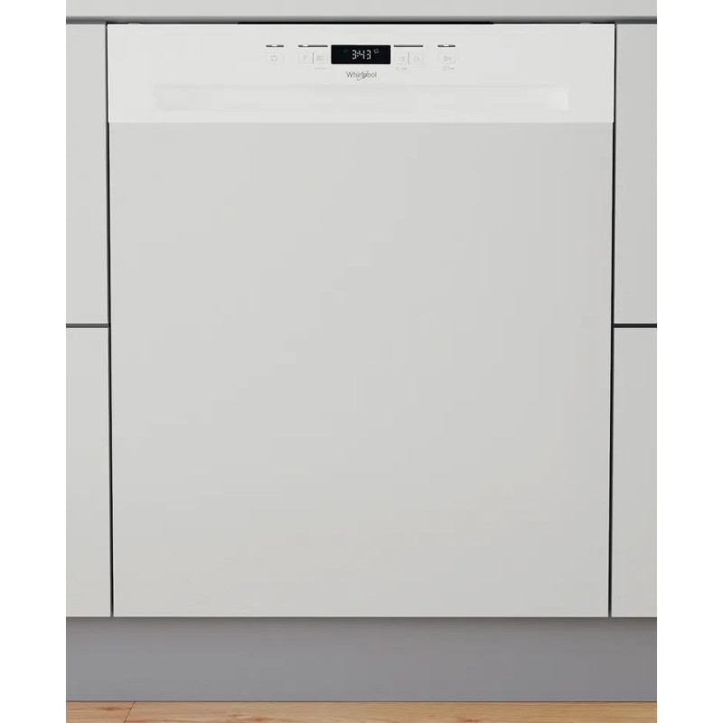 LAVE-VAISSELLE INTÉGRABLE 14 COUVERTS 46dB CLASSE E BANDEAU BLANC