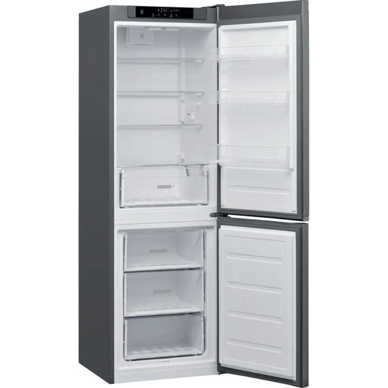 RÉFRIGÉRATEUR COMBINÉ 228+111L H189XL59,5CM CLASSE E INOX