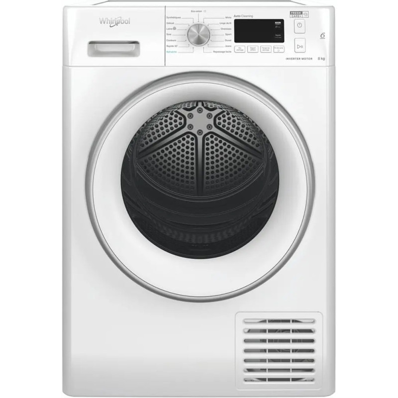SÈCHE-LINGE FRONTAL POMPE À CHALEUR 8KG CLASSE A++ BLANC