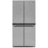 RÉFRIGÉRATEUR 4 PORTES 386+205L H187,5XL90,9CM CLASSE F INOX