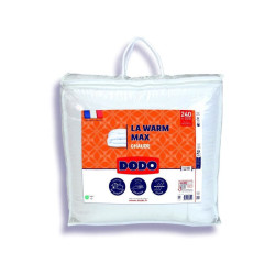 Occasion - Couette 220x240 cm DODO LA WARM MAX - chaude - 100% Polyester - 2 personnes - blanc