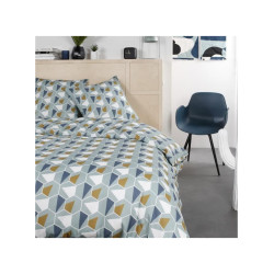 Occasion - PARURE DE LIT TODAY - HOUSSE DE COUETTE 240X260 + 2 TAIES D OREILLER 63X63 - 100% COTON 57 fils - Mawira 2.19