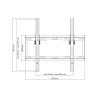 Occasion-ONE FOR ALL WM2421 - Support mural avec réglage d'inclinaison de 15Â° pour TV de 32 a 55 (81 a 140cm) - Noir