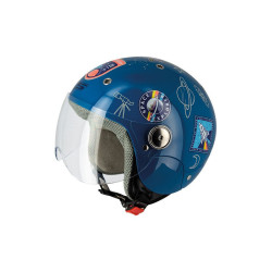Occasion-Casque Jet Junior S775 SPACE EXPLORER Enfant - Bleu - Taille M