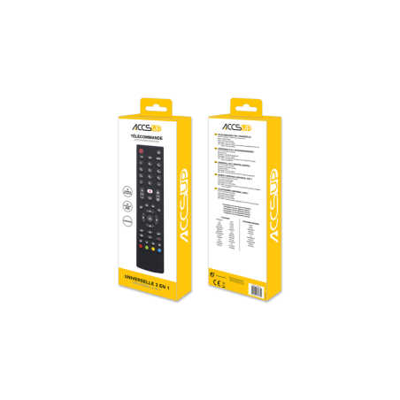 Occasion-Télécommande Accsup TELECOMMANDE UNIVERSELLE 3 EN 1