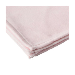 Occasion-Couverture BABYCALIN - Des la naissance - Flanelle - 75 x 100 cm - Clair rose