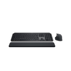 Occasion-Clavier Sans Fil - LOGITECH - MX Keys S Combo - Bluetooth - Rétroéclairé - Touches silencieuses - Graphite