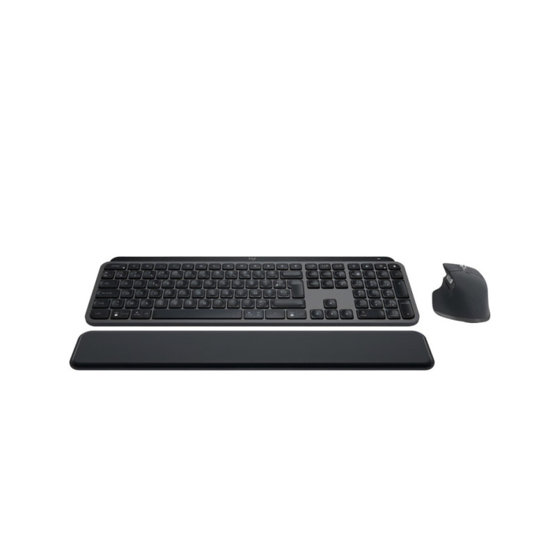 Occasion-Clavier Sans Fil - LOGITECH - MX Keys S Combo - Bluetooth - Rétroéclairé - Touches silencieuses - Graphite