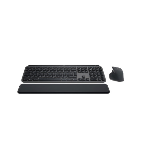 Occasion-Clavier Sans Fil - LOGITECH - MX Keys S Combo - Bluetooth - Rétroéclairé - Touches silencieuses - Graphite
