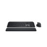 Occasion-Clavier Sans Fil - LOGITECH - MX Keys S Combo - Bluetooth - Rétroéclairé - Touches silencieuses - Graphite