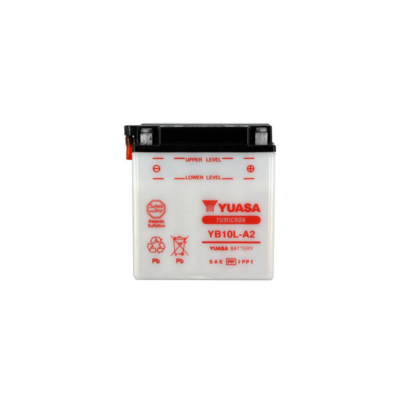 Occasion-Batterie YB10L-A2 Conventionnelle Avec Entretien - Livrée Sans Acide