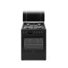 Occasion-Cuisiniere gaz CONTINENTAL EDISON CECG60FCB1 - 4 feux - L59,8 x P61 xH83cm- Noir