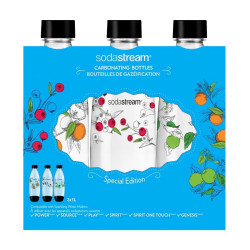 Occasion-SODASTREAM Pack de 3 bouteilles de gazéification grand modele - Motif de bouteilles aléatoires