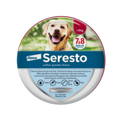 Occasion - Seresto Chien Collier Anti-Puces et Anti-Tiques +8kg 1 unité